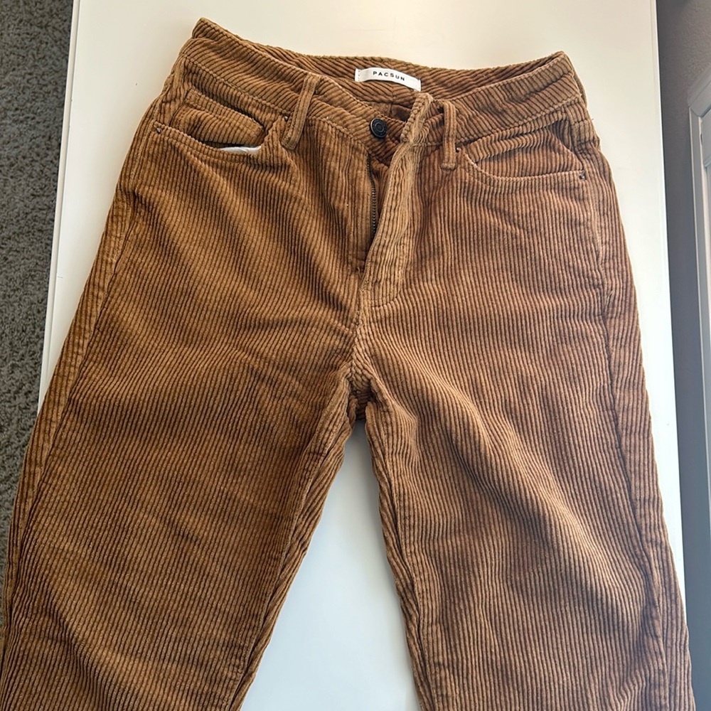 Pacsun Women’s 23 Corduroy Light Brown Ribbed Pants